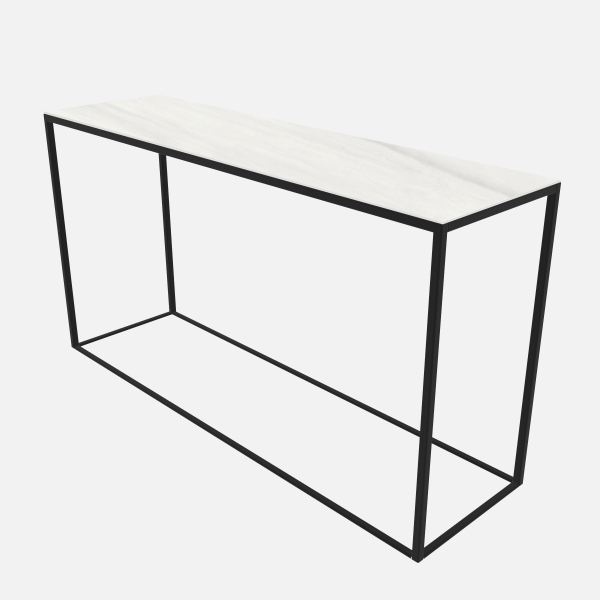 Sidetable wit marmer Bianco Lucia Recht