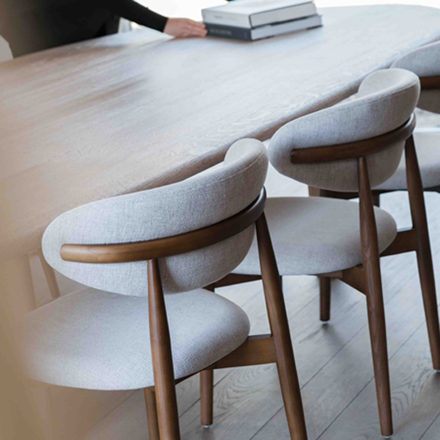 Eetkamerstoel Dianne Walnoot