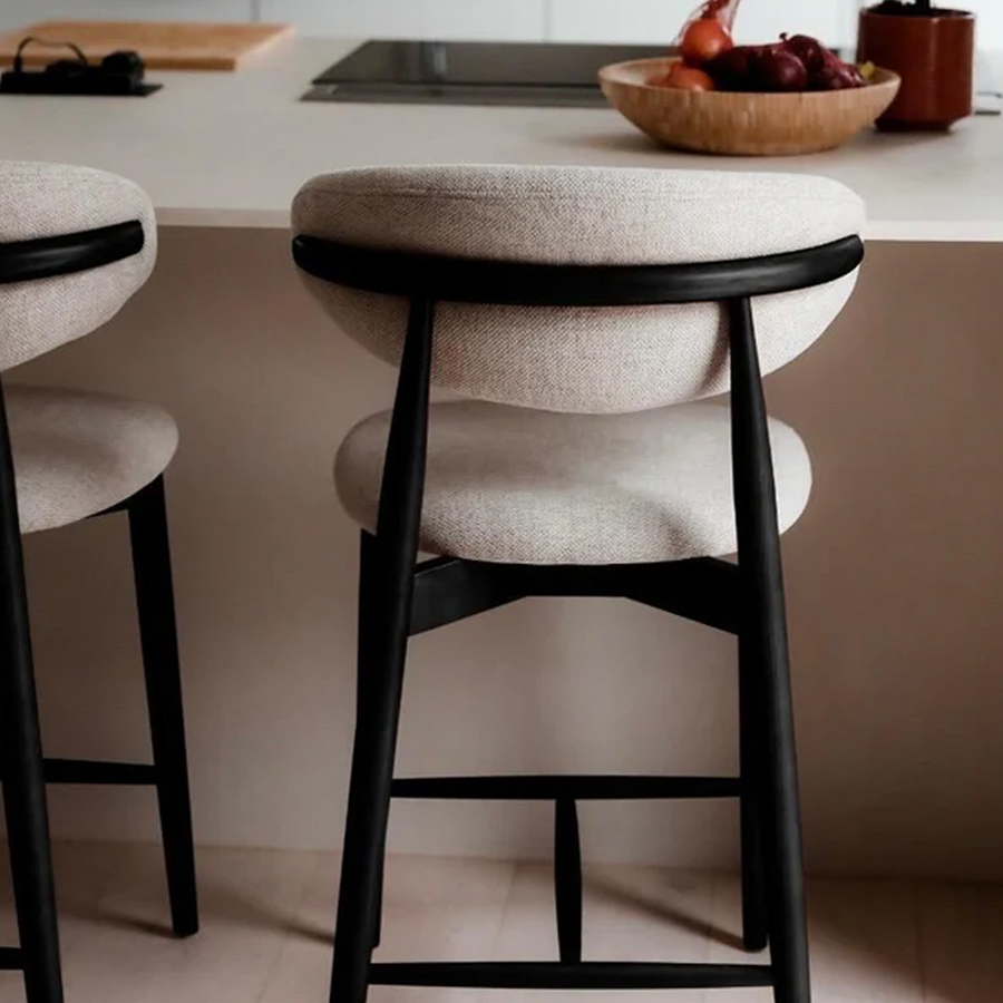 Barstoel Dianne Zwart - Afbeelding 2