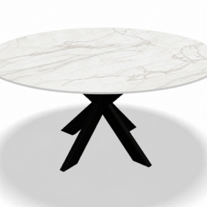 Auramara Mat 160cm Rond Bianca koker 6x6 | 160x76cm
