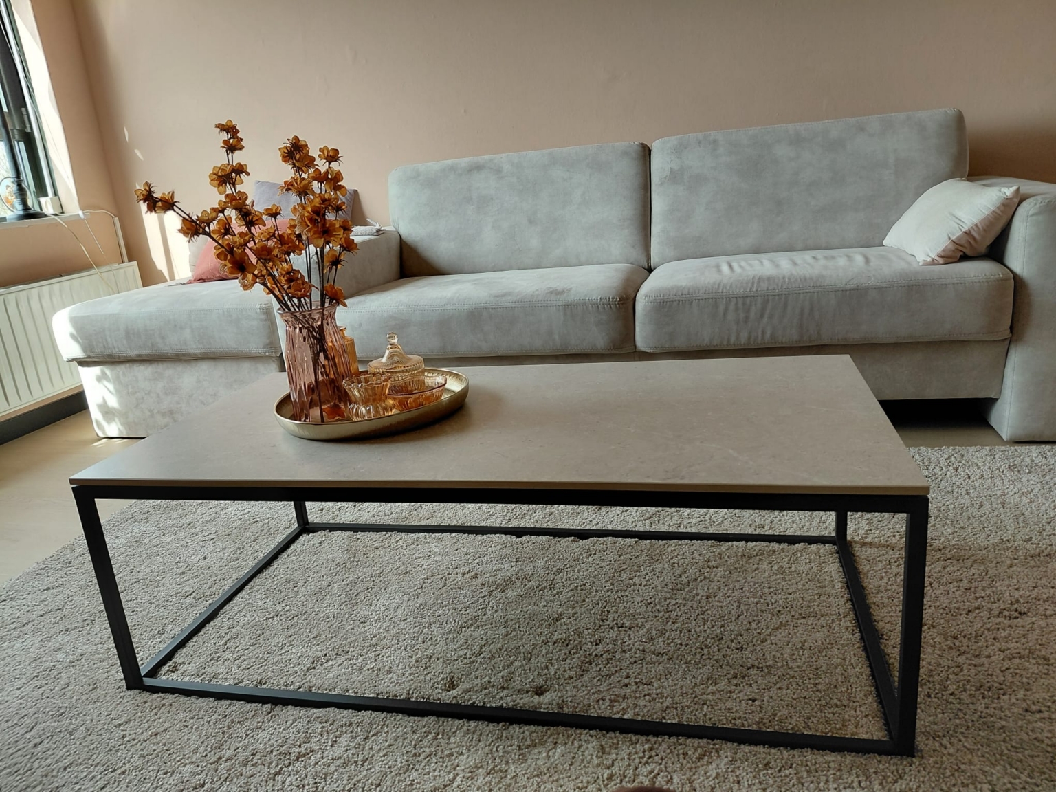 keramische stonelook salontafel
