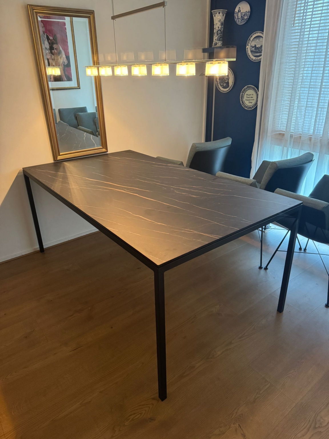 keramische marmerlook eettafel